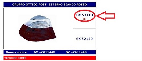Fanale post est bianco - post,