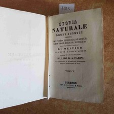 1833 BUFFON storia naturale degli insetti tomo V Linneo - OLIVIER BATELLI