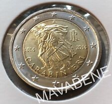 ITALIA 2014 CARABINIERI MONETA 2 EURO NUOVA FDC in cartoncino protettivo