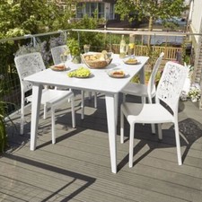 Tavolo giardino bianco - , in