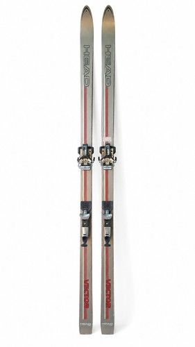 Vintage head vector skis - vector, with