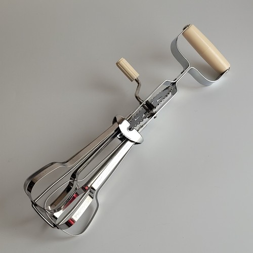 Vintage hand egg beater whisk - vintage,