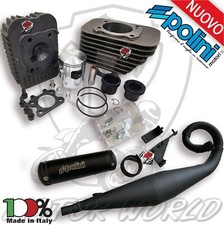 KIT CILINDRO GRUPPO TERMICO + MARMITTA POLINI FOR RACE PIAGGIO CIAO SI BRAVO