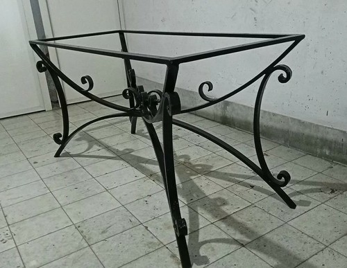 Base tavolo ferro pieno - base,