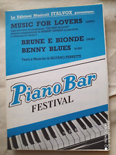 SILVANO FERRETTI "PIANO BAR FESTIVAL" - FASCICOLO 3 SPARTITI (1988) - ED. ITALVO