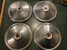 N°4 BORCHIE ACCIAIO TIPO FIAT 500 COPRICERCHI AUTO EPOCA BORCHIA COPRICERCHIO