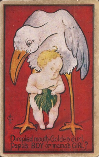 Artista firmato elc cicogna - firmato:,