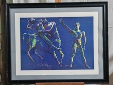 Dario Fo (1926-2016) Litografia A Colori "Dalle Metamorfosi" Firmato A Mano