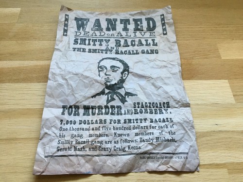 Wanted smitty bacall - smitty, a4