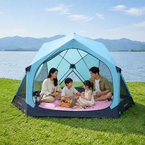 Tenda campeggio famiglia - campeggio,