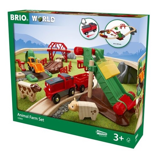 Set ferrovia con animali - ferrovia,