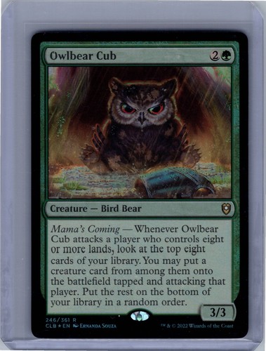 Owlbear cub 246 foil - 246, commander