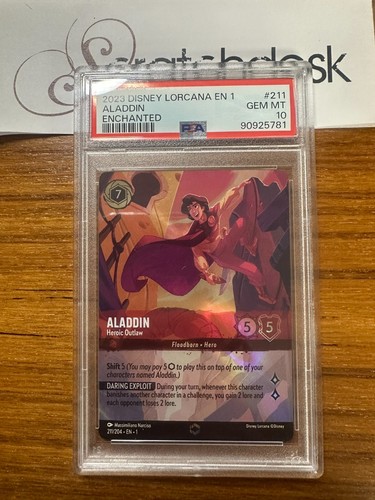 Psa lorcana aladdin - psa,