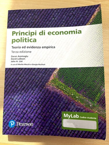 Principi economia politica - principi,