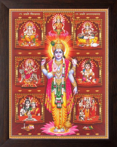 Quadro signore vishnu - vishnu, con