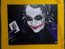 Dipinto su tela in acrilico Il Joker, Heath Ledger da Batman - The Dark Knight