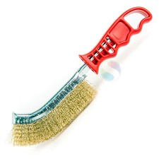 Spazzola metallica curva a mano setole acciaio ruggine sporco vernice ferro bbq