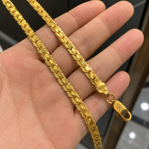 Collana oro massiccio 18 - oro,