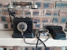 ANTIQUE VINTAGE BLACK ROTARY