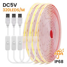 5V USB COB Striscia LED IP68