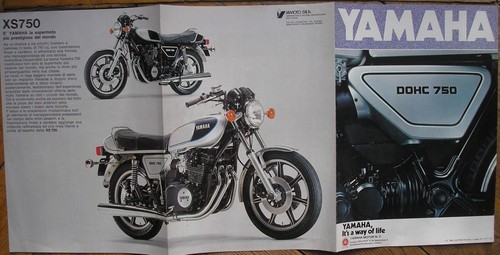 Yamaha xs750 scheda tecnica - scheda,