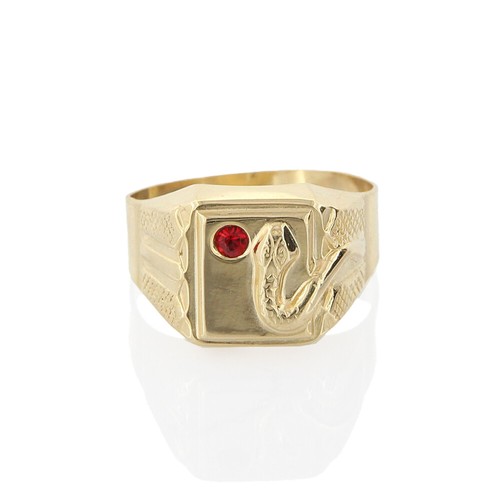 Anello uomo oro - in, con