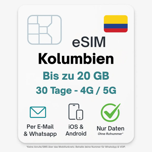 Colombia esim tariffa dati - esim,