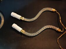 ricambio per lampadario in vetro di murano colore bianco torciglione parte sopra