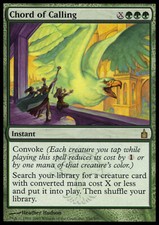 MTG CHORD OF CALLING - PLAYED/ROVINATA CORDA DELLA CONVOCAZIONE - RAV - MAGIC