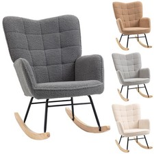 Homcom poltrona dondolo - poltrona, a