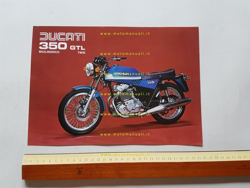 Ducati 350 gtl 1976 depliant - ducati,