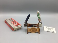 1990 Astuccio Carolina Butterbean Canoa Coltello Manici Osso Scatola Come Nuovo - SN# 020 - A23