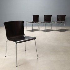 Sedie Vintage 'Cirene' Design Vico Magistretti per De Padova Acciaio Anni 90