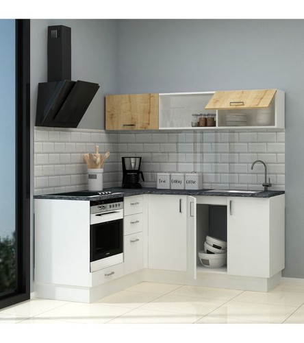 Cucina angolare cassino bianca - angolare,