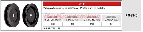 Puleggia tendicinghia