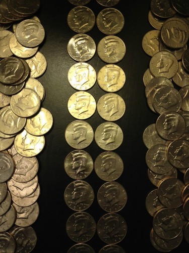 Lotto monete mezzo - mezzo, dollaro