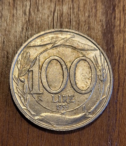 Moneta 100 lire piccola del - 100,