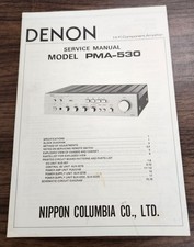 Denon PMA-530 Amplificatore Manuale di Servizio - Originale