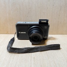 Canon PowerShot SX210 IS 14,1MP fotocamera digitale nera testata FLASH NON FUNZIONANTE leggi