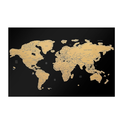 Poster mappa del mondo