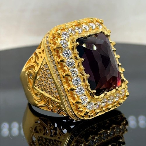 Anello uomo grande oro