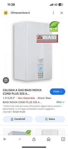 Caldaia biasi condensazione - a,