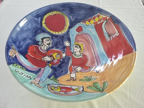 Piatto decorativo ceramica - decorativo, in