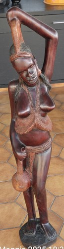 Statua intagliata legno - statua, in