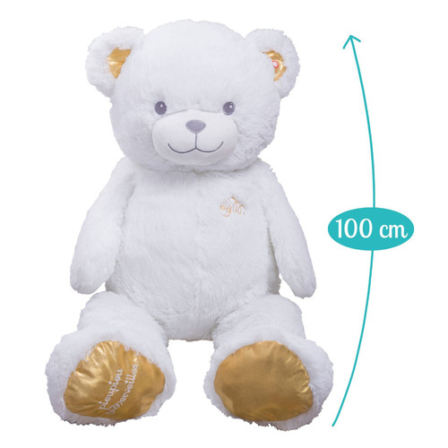 Peluche gigante orso bianco - orso,