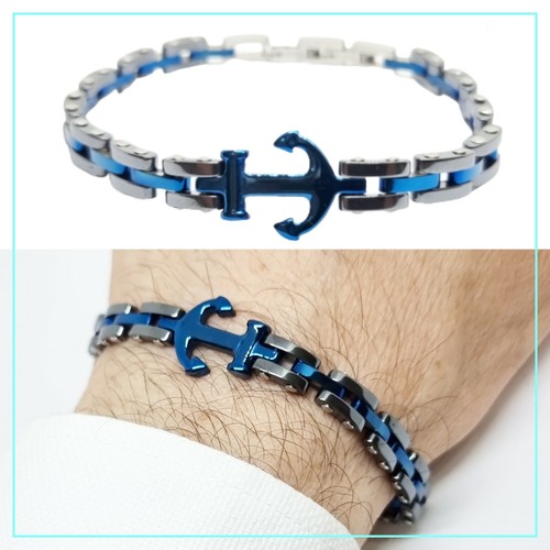 Bracciale uomo con ancora - , in
