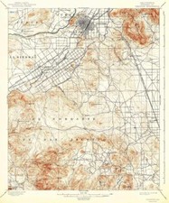 Mappa Topo 1901 di Riverside