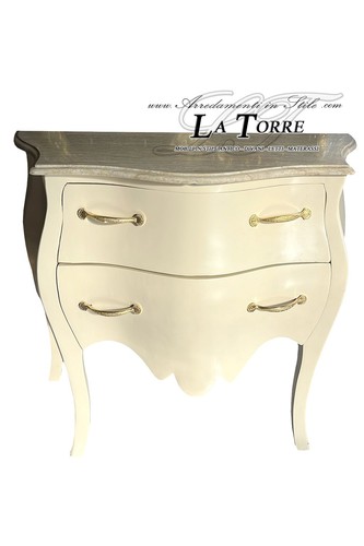 Comodino bombato classico - , con