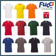 T-Shirt Uomo PAYPER V-NECK Scollo a V Cotone 100% Manica Corta Maglietta