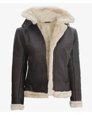 Giacca donna pelle marrone